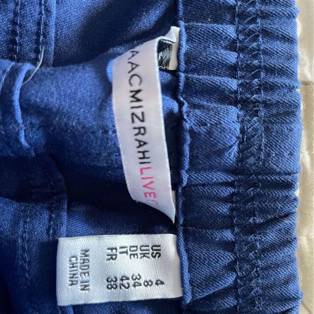 3 pair of Isaac Mizrahi Capri Pants size 4 - 2 navy and 1 gray